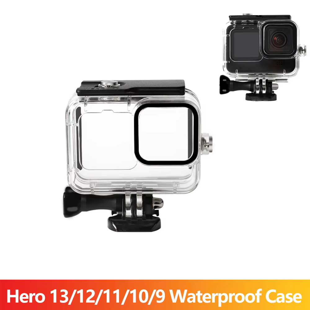 Gopro Action Camera Hero 13 Black - เคสกันน้ำสำหรับกล้อง GoPro Hero 13/12/11/10/9 สำหรับถ่ายใต้น้ำ
