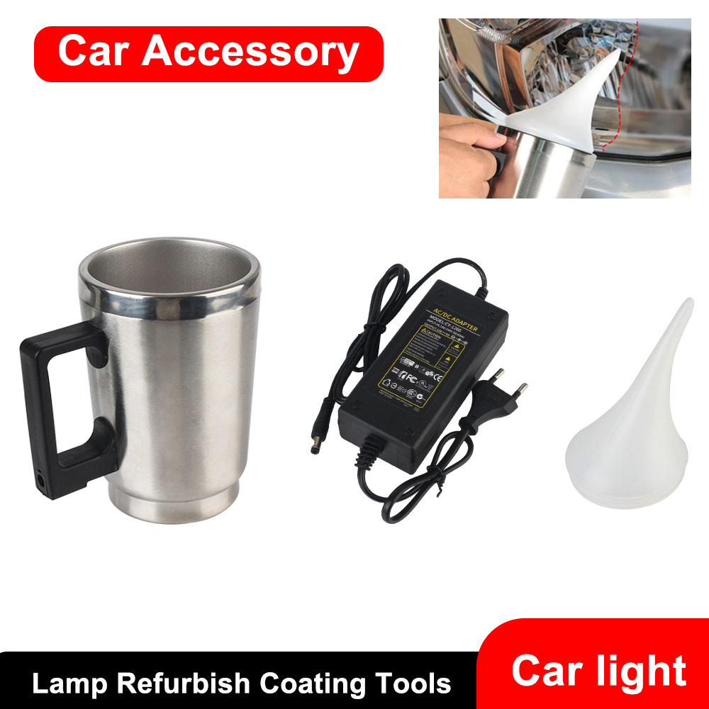 Lens Cleaning Kit - ชุดอุปกรณ์ซ่อมแซมเลนส์ไฟหน้ารถยนต์ ซ่อมไฟหน้า ไฟท้าย ถ้วยพ่นละออง ขัดเงาไฟมอเตอร์ไซค์ อุปกรณ์ทำความสะอาด