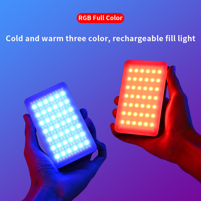 Photography Umbrella Lights - RGB Video Light แบบพกพา LED กล้องแผงไฟสีชาร์จ