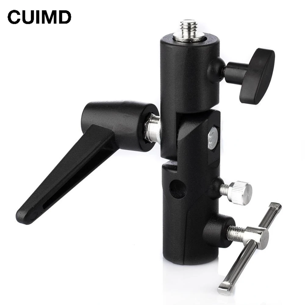 Photography Umbrella Lights - วงเล็บแฟลชรองเท้าร้อนผู้ถือร่มขาตั้ง Mount Adapter สําหรับขาตั้งกล้องถ่ายภาพสตูดิโอถ่ายภาพ