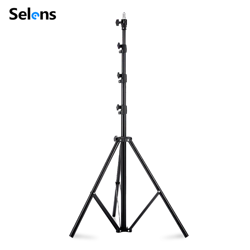 Photography Treatment - ขาตั้งไฟแบบเบาะลม Selens ขนาด 2.2~3.95 เมตร ขาตั้งอลูมิเนียมอัลลอยด์สำหรับสตูดิโอถ่ายภาพ