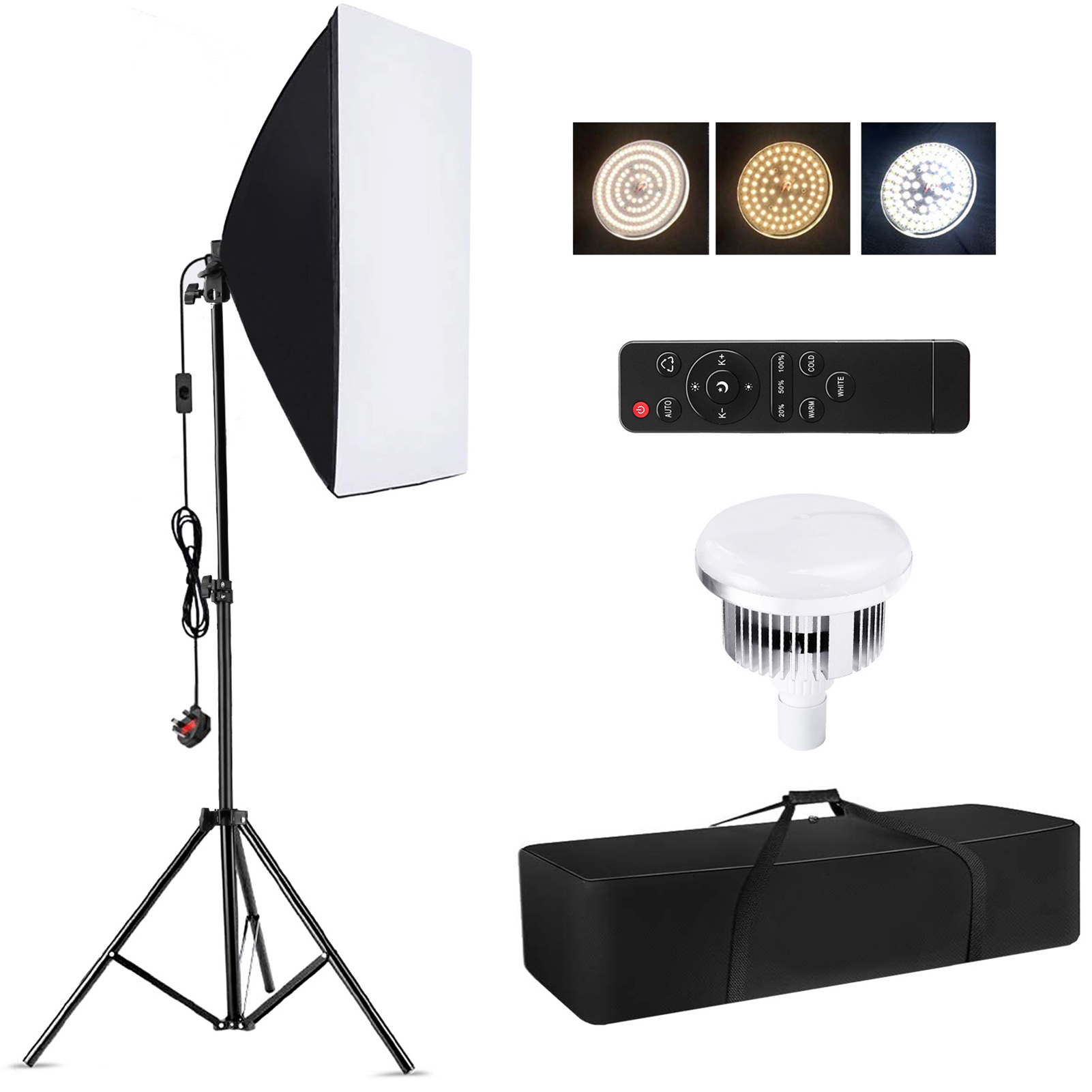 Photography Treatment - ชุดไฟถ่ายภาพ Camnoon Studio พร้อมซอฟท์บ็อกซ์ ชุดไฟ LED