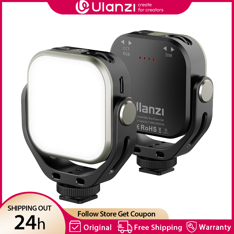 Photography Umbrella Lights - Ulanzi VL66 ไฟวิดีโอ RGB 2500-6500K CCT