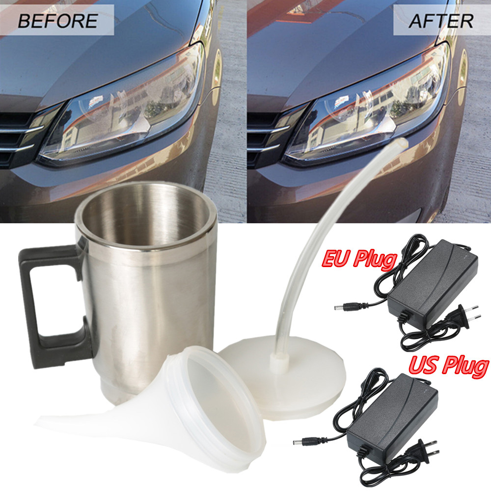 Lens Cleaning Kit - ชุดซ่อมแซมซ่อมแซมซ่อมแซมซ่อมแซมซ่อมแซมกรอบไฟหน้ารถยนต์ขัดทำความสะอาดเครื่องมือรมควันสารถ้วยอุ่นให้ร้อนรอยขีดข่วน