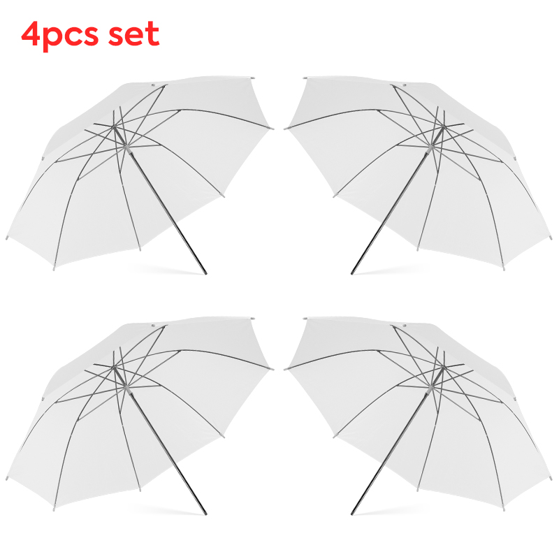 Photography Umbrella Lights - ร่มกระจายแสงสีขาวใสขนาด 76 * 80 ซม. X4