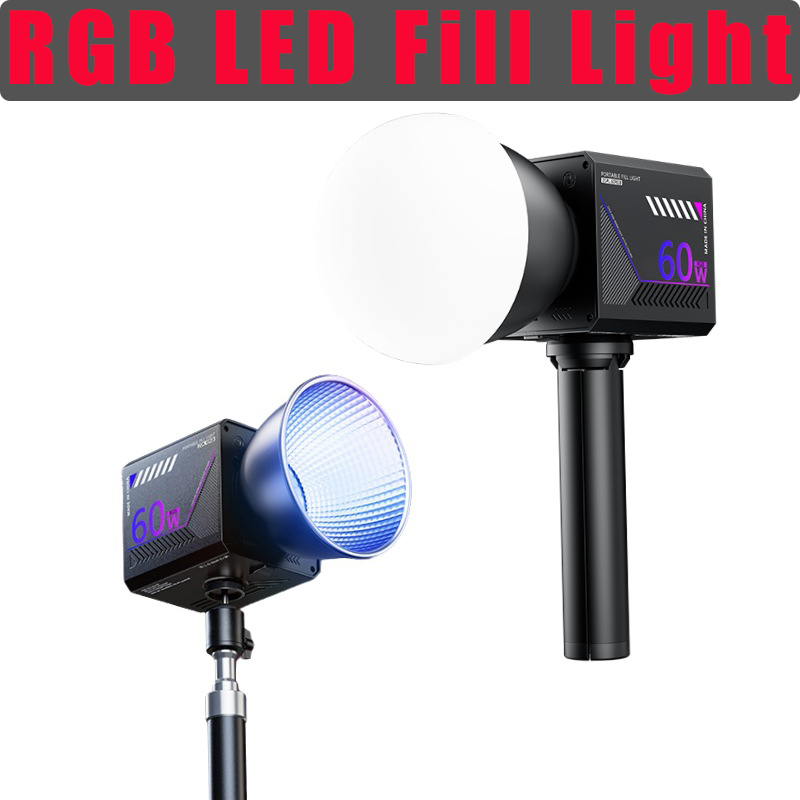 Photography Treatment - ไฟวิดีโอ RGB 60W แบบพกพา ไฟสตูดิโอถ่ายภาพ LED