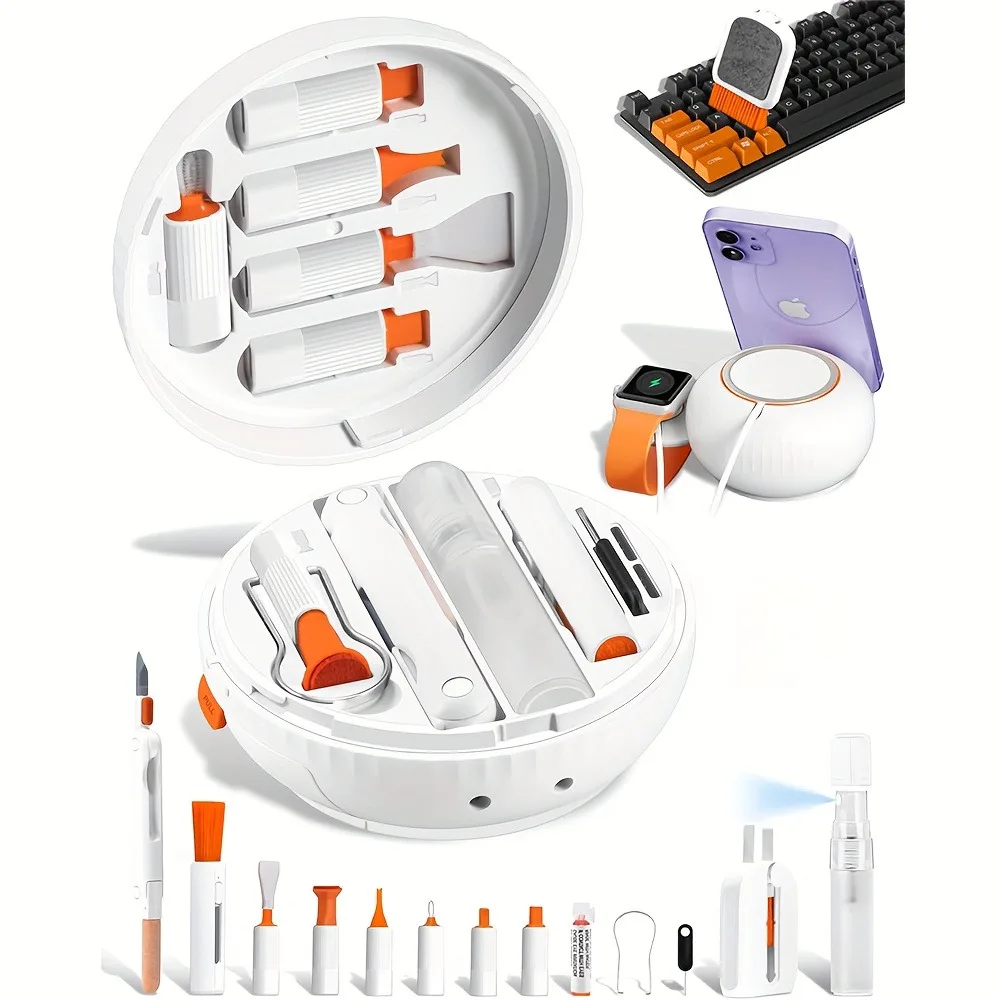 Lens Cleaning Kit - แปรงทําความสะอาดสําหรับ iPhone Airpods ช่องเสียบโทรศัพท์พอร์ตชาร์จแท่งทําความสะอาดหูฟังแป้นพิมพ์แล็ปท็อปชุดเช็ดเลนส์กล้องดิจิตอล