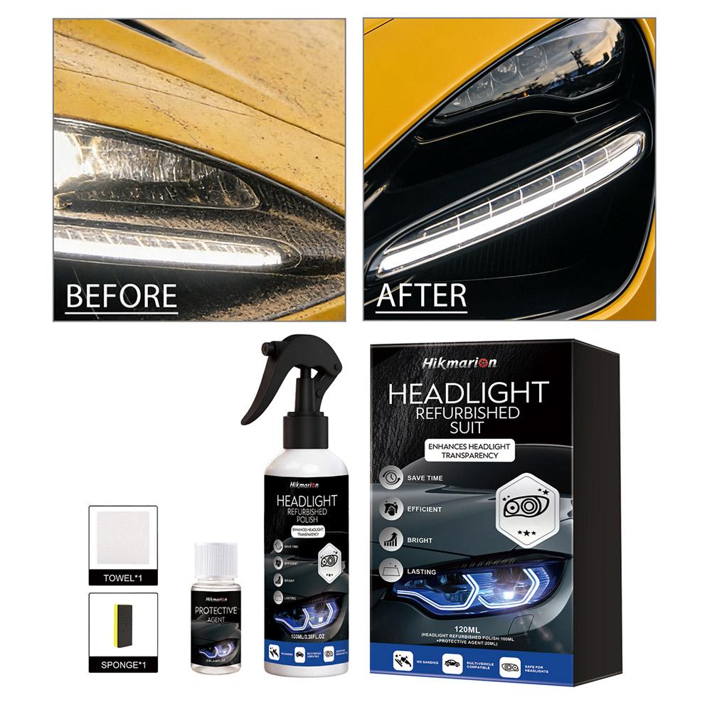 ชุดซ่อมแซมไฟหน้ารถยนต์ 100 มล. - Lens Cleaning Kit บทวิจารณ์และราคา