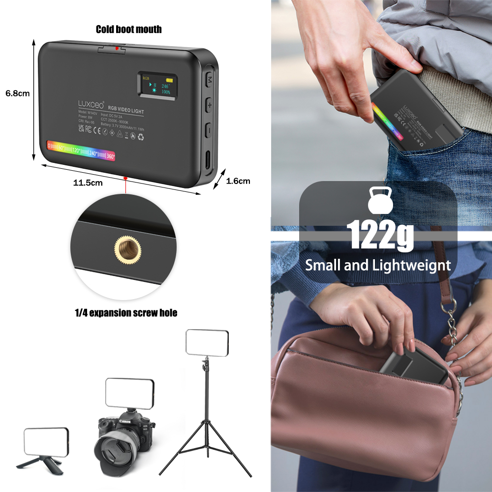 LUXCEO V10 PRO Video Light RGB - Photography Umbrella Lights บทวิจารณ์และราคา