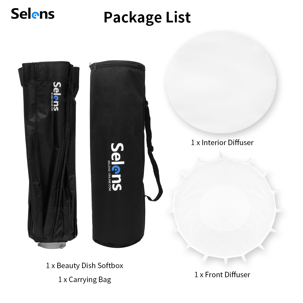 Selens 85ซม.ร่มเรดาร์ Softbox  - Photography Umbrella Light บทวิจารณ์และราคา