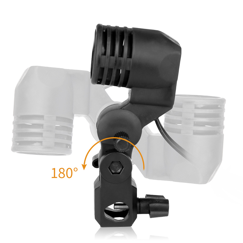 1.8M สายเคเบิลหลอดไฟขาตั้ง E26 - Photography Umbrella Lights บทวิจารณ์และราคา