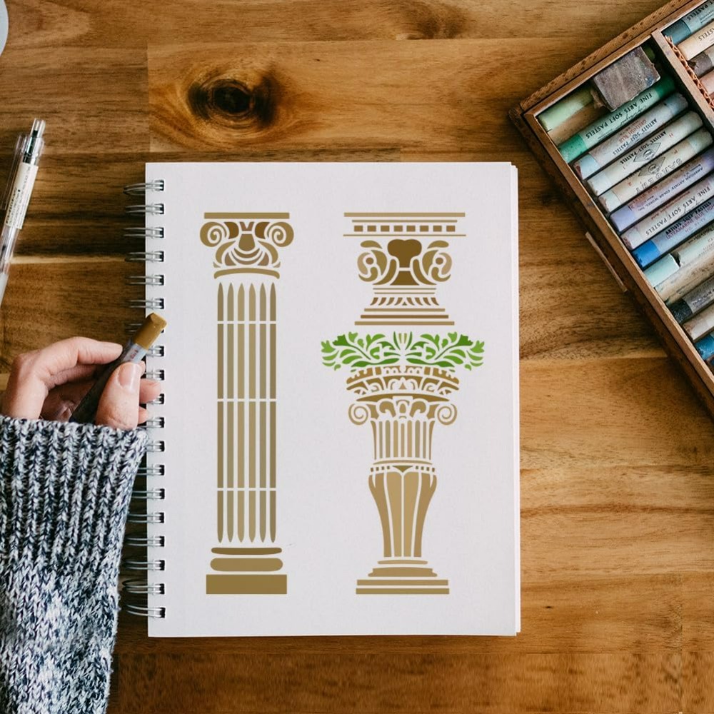 แม่แบบลายคอลัมน์โรมัน 6 ชิ้น ส - Photography Technique บทวิจารณ์และราคา