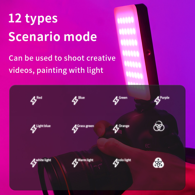 RGB Video Light แบบพกพา LED กล - Photography Umbrella Lights บทวิจารณ์และราคา