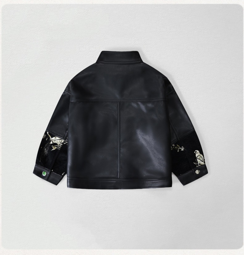 เสื้อแจ็คเก็ตหนัง PU ปักลายมอเ - Photography Year บทวิจารณ์และราคา
