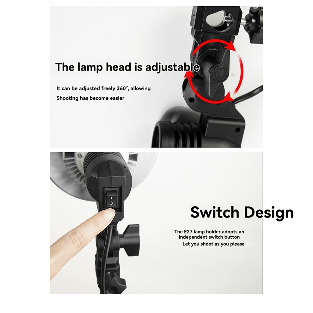 A40I 1.8 ม. E27 ที่วางโคมไฟสำห - Photography Umbrella Light บทวิจารณ์และราคา