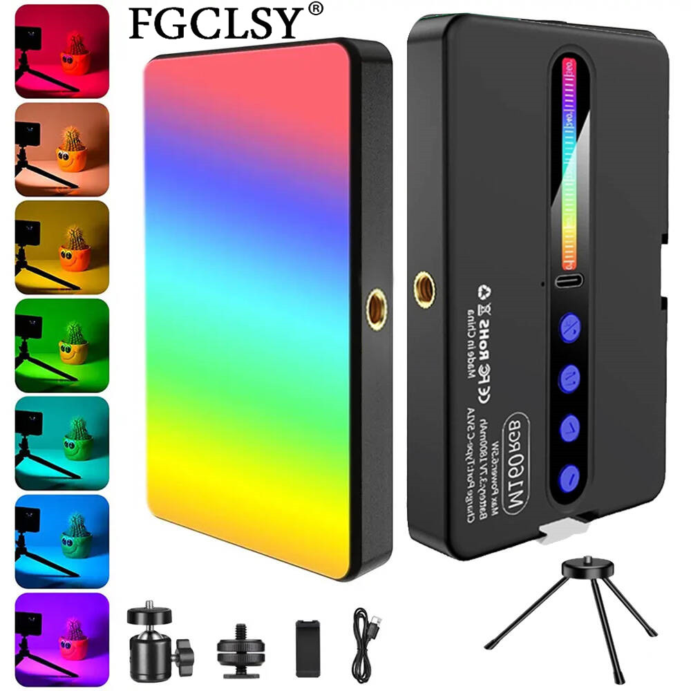 ไฟกล้อง LED RGB ชุดไฟวิดีโอสีเ - Photography Umbrella Lights บทวิจารณ์และราคา