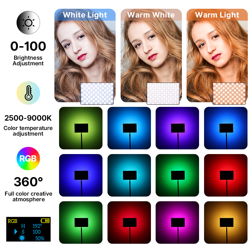 Ulanzi ไฟวิดีโอ RGB 15W LT003แ - Photography Umbrella Lights บทวิจารณ์และราคา