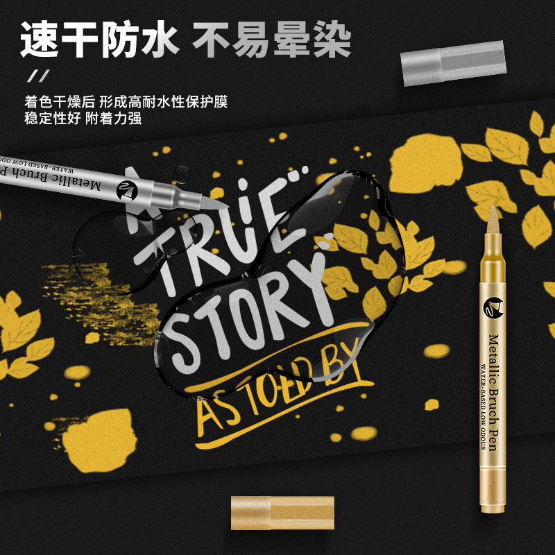 ปากกาสีกันน้ำแบบ DIY 2-12 ชิ้น - Photography Technique บทวิจารณ์และราคา