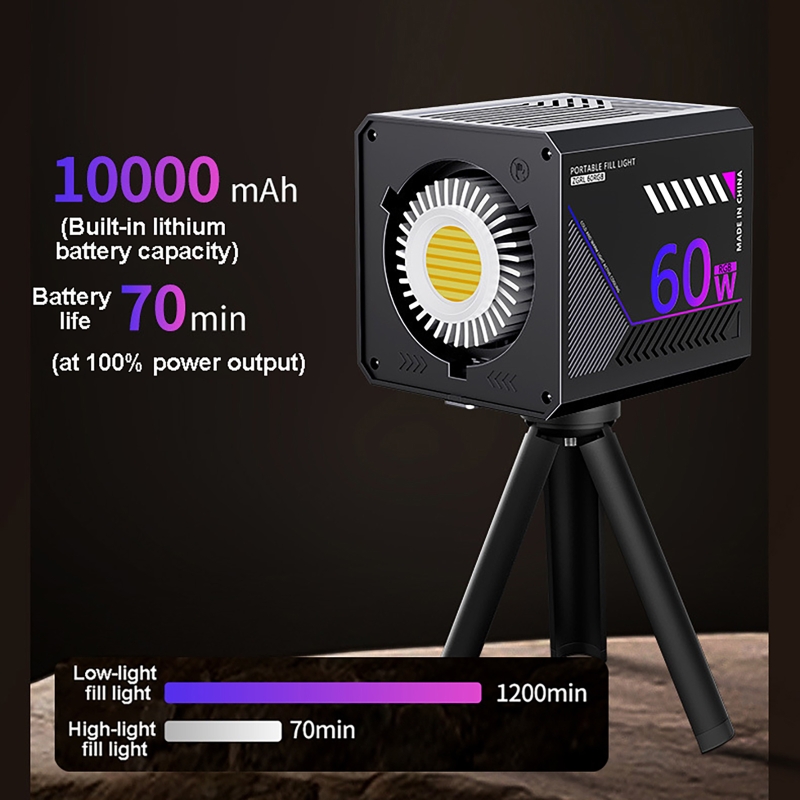 ไฟวิดีโอ RGB 60W แบบพกพา ไฟสตู - Photography Treatment บทวิจารณ์และราคา