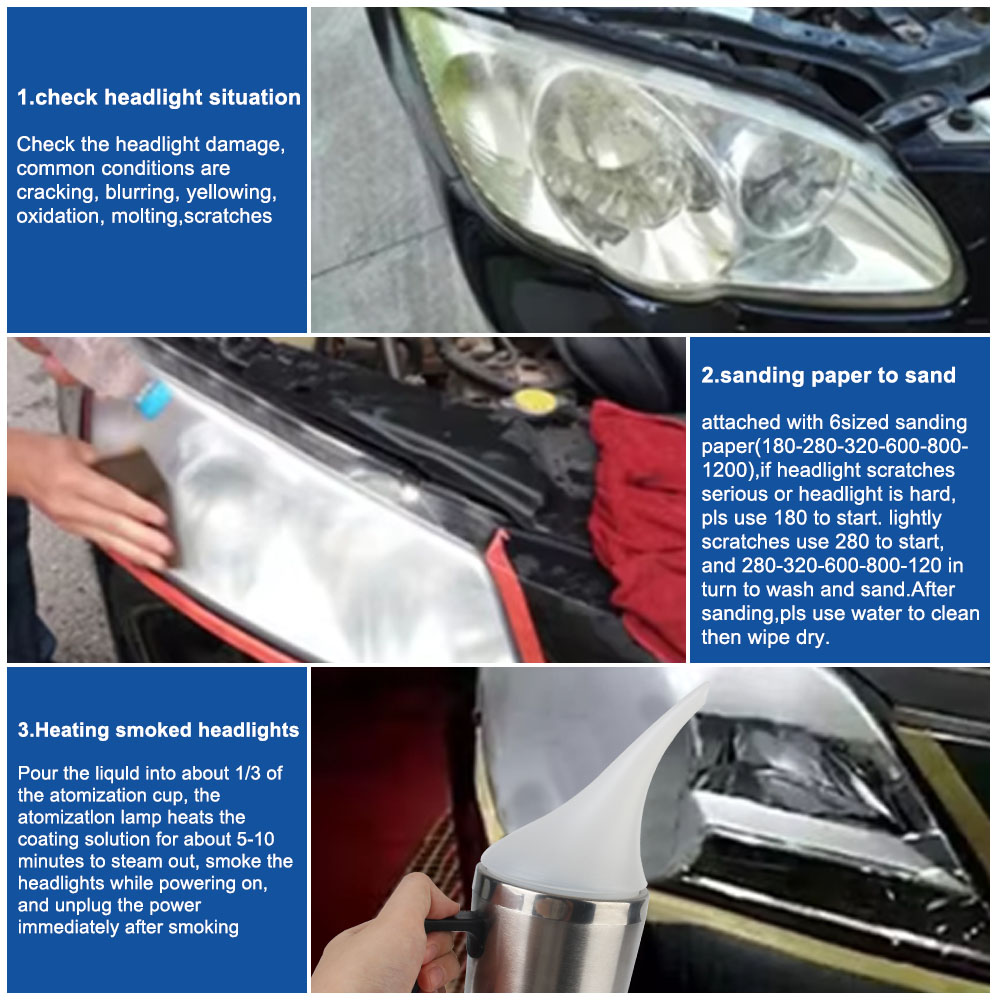 ซ่อมแสงเครื่องฉีดน้ําถ้วยไฟหน้ - Lens Cleaning Kit บทวิจารณ์และราคา