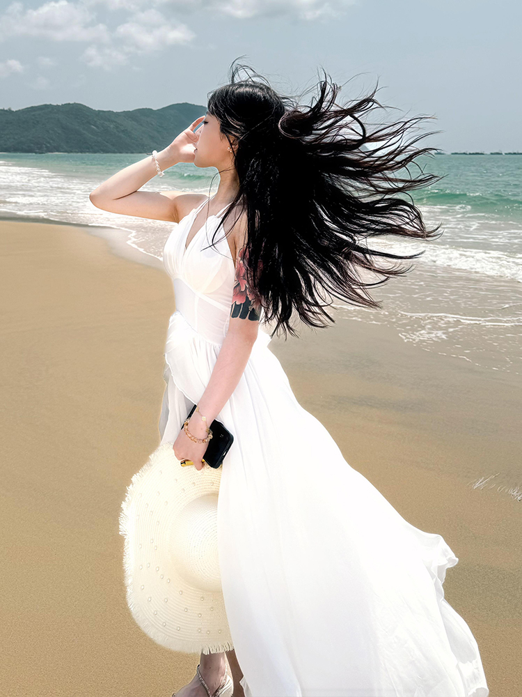 ชุดเดรสชายหาดบาหลีแบบเปิดหลังส - Photography Bali บทวิจารณ์และราคา