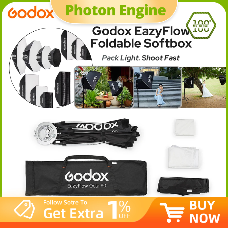 ซอฟต์บ็อกซ์พับได้ Godox EazyFl - Photography Treatment บทวิจารณ์และราคา