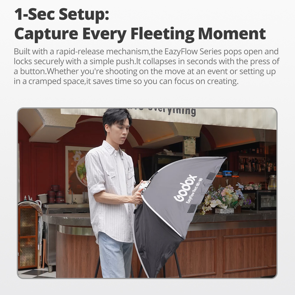 ซอฟต์บ็อกซ์พับได้ Godox EazyFl - Photography Treatment บทวิจารณ์และราคา