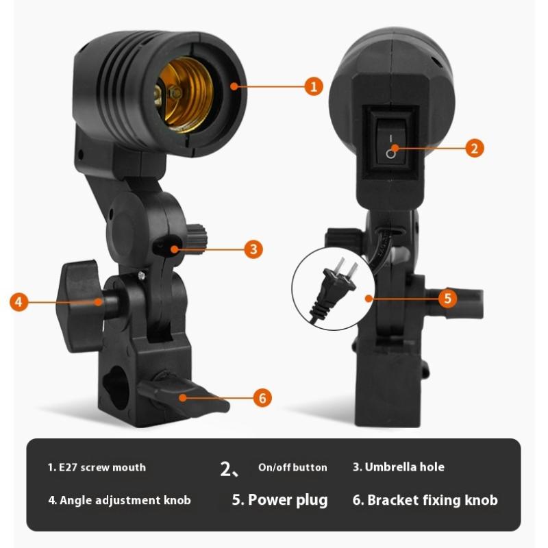 สายไฟยาว 1.8 เมตร พร้อมขั้วหลอ - Photography Umbrella Light บทวิจารณ์และราคา