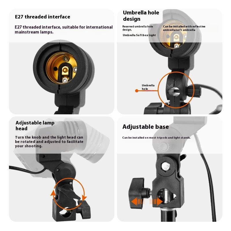 สายไฟยาว 1.8 เมตร พร้อมขั้วหลอ - Photography Umbrella Light บทวิจารณ์และราคา